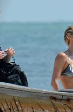 CHARLIZE THERON in Bikini at a Photoshoot on the Beach in Miami