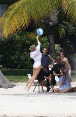 CHARLIZE THERON in Swimsuit at a Photoshoot in Miami