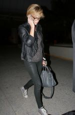 CHARLIZE THERON Leavs LAX Airport