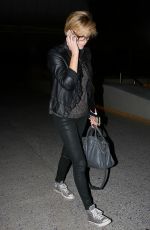 CHARLIZE THERON Leavs LAX Airport