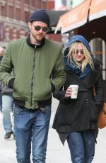 DAKOTA FANNING and Jamie Strachan Out in New York