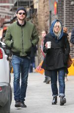 DAKOTA FANNING and Jamie Strachan Out in New York