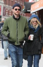DAKOTA FANNING and Jamie Strachan Out in New York