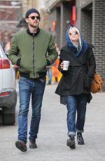 DAKOTA FANNING and Jamie Strachan Out in New York