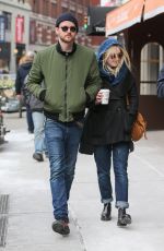 DAKOTA FANNING and Jamie Strachan Out in New York