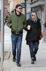 DAKOTA FANNING and Jamie Strachan Out in New York