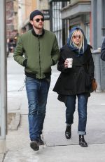 DAKOTA FANNING and Jamie Strachan Out in New York