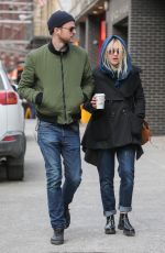 DAKOTA FANNING and Jamie Strachan Out in New York