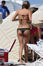 DEEIMANTE GUOBYTE in Black Bikini on the Beach in Miami