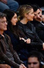 DIANNA AGRON at a Lakers Game in Los Angeles
