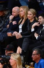 DIANNA AGRON at a Lakers Game in Los Angeles