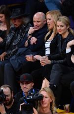 DIANNA AGRON at a Lakers Game in Los Angeles