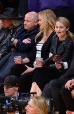 DIANNA AGRON at a Lakers Game in Los Angeles