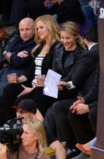 DIANNA AGRON at a Lakers Game in Los Angeles