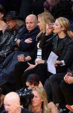 DIANNA AGRON at a Lakers Game in Los Angeles