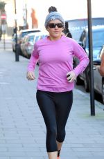 ELLIE GOULDING Work out at a Park in London