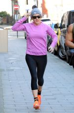 ELLIE GOULDING Work out at a Park in London