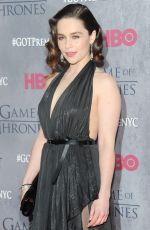 EMILIA CLARKE at Game of Thrones Fourth Season Premiere in New York