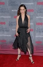 EMILIA CLARKE at Game of Thrones Fourth Season Premiere in New York