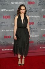 EMILIA CLARKE at Game of Thrones Fourth Season Premiere in New York