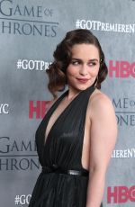 EMILIA CLARKE at Game of Thrones Fourth Season Premiere in New York