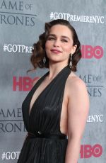 EMILIA CLARKE at Game of Thrones Fourth Season Premiere in New York