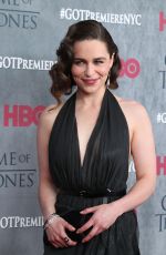 EMILIA CLARKE at Game of Thrones Fourth Season Premiere in New York