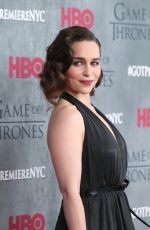EMILIA CLARKE at Game of Thrones Fourth Season Premiere in New York