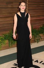 EMILIA CLARKE at Vanity Fair Oscar Party in Hollywood