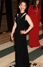 EMILIA CLARKE at Vanity Fair Oscar Party in Hollywood