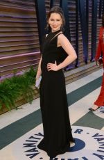 EMILIA CLARKE at Vanity Fair Oscar Party in Hollywood