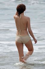 EMILY BROWNING in Bikini on the Set of The Shangri-La