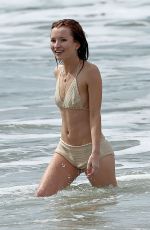 EMILY BROWNING in Bikini on the Set of The Shangri-La