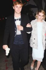 EMMA ROBERTS and Evan Peters Leaves Chateau Marmont in Los Angeles