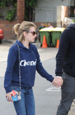 EMMA ROBERTS and Evan Peters Out and About in Los Angeles
