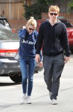 EMMA ROBERTS and Evan Peters Out and About in Los Angeles