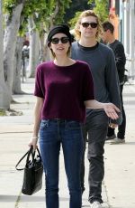 EMMA ROBERTS and Evan Peters Out for Lunch in Los Angeles