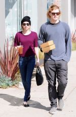 EMMA ROBERTS and Evan Peters Out for Lunch in Los Angeles