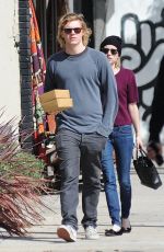 EMMA ROBERTS and Evan Peters Out for Lunch in Los Angeles