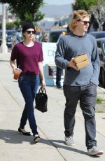 EMMA ROBERTS and Evan Peters Out for Lunch in Los Angeles