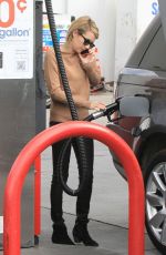 EMMA ROBERTS at a Gas Station in West Hollywood