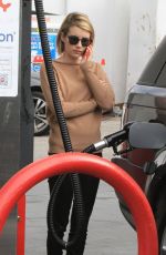 EMMA ROBERTS at a Gas Station in West Hollywood