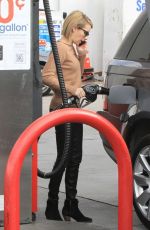 EMMA ROBERTS at a Gas Station in West Hollywood