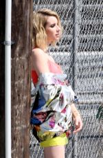 EMMA ROBERTS at a Photoshoot for Elle Magazine