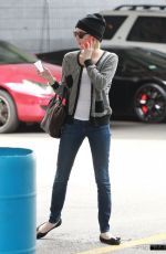 EMMA ROBERTS Heading to Car Wash in Los Angeles