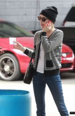 EMMA ROBERTS Heading to Car Wash in Los Angeles