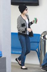 EMMA ROBERTS Heading to Car Wash in Los Angeles