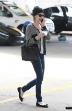 EMMA ROBERTS Heading to Car Wash in Los Angeles