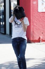 EMMA ROBERTS Hide from Paps Out in Los Angeles
