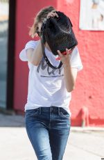 EMMA ROBERTS Hide from Paps Out in Los Angeles